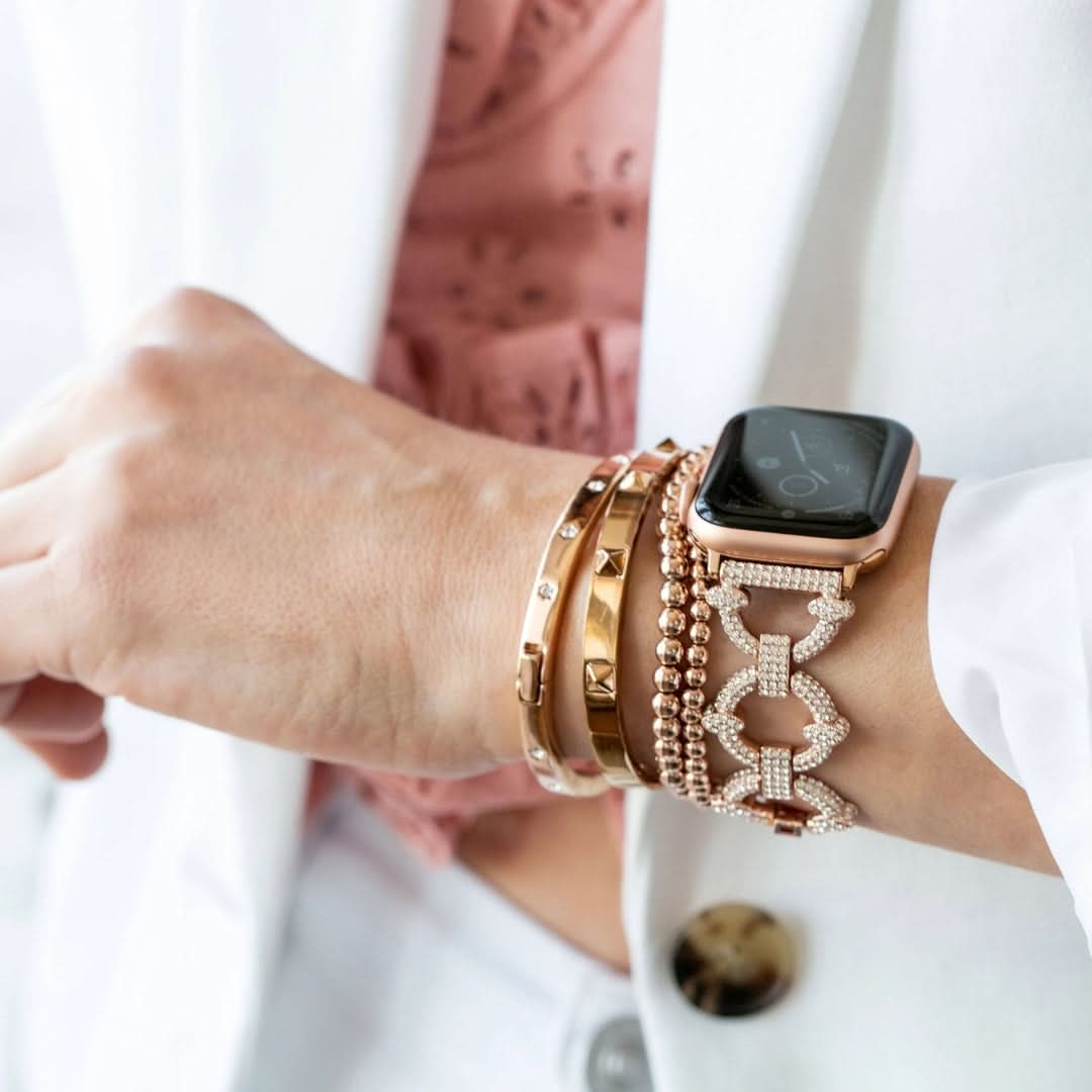 Apple Watch Armband Diamant-Look – Velvet Chain Diamond